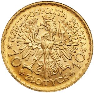 II RP. 10 złotych 1925 Bolesław Chrobry - PIĘKNE