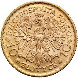 II RP. 10 złotych 1925 Bolesław Chrobry - PIĘKNE