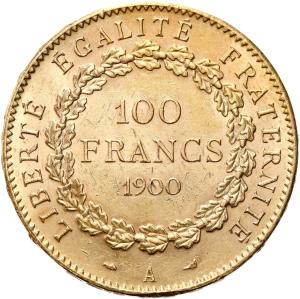 Francja. 100 franków 1900 A, Paryż