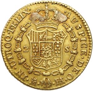 Hiszpania, Karol IV (1788–1808). 2 escudo 1801 M-FA, Madryt