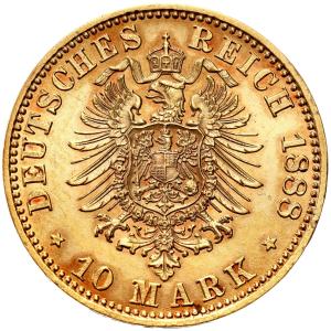 Niemcy, Prusy. Fryderyk III (1888). 10 marek 1888 A, Berlin