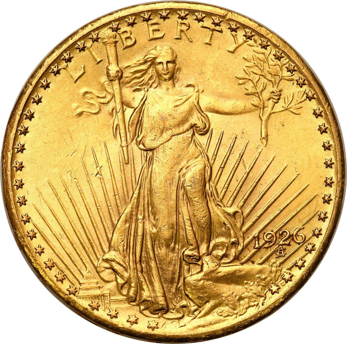USA. Złote 20 dolarów 1926 Filadelfia