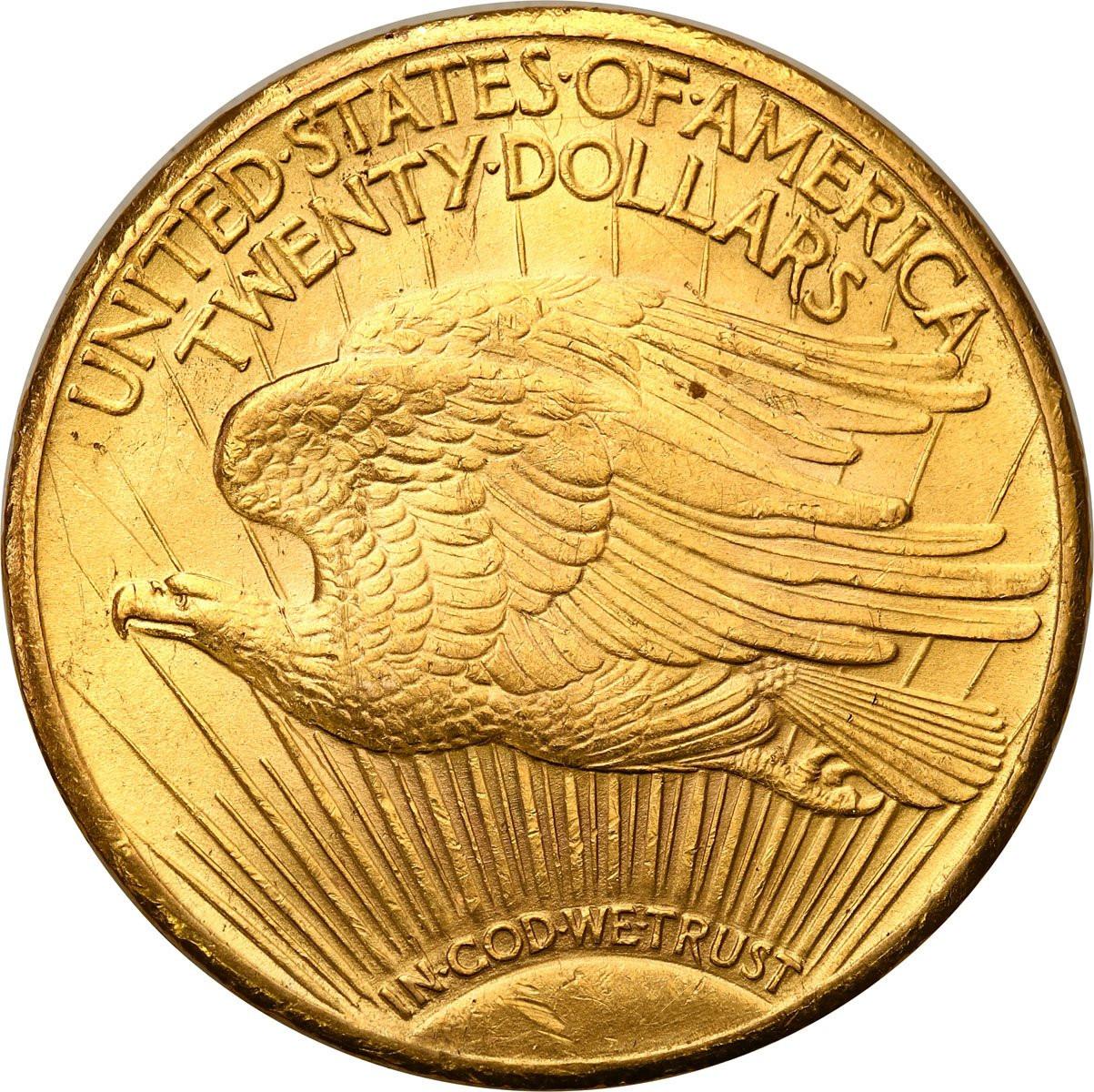 USA. Złote 20 dolarów 1926 Filadelfia
