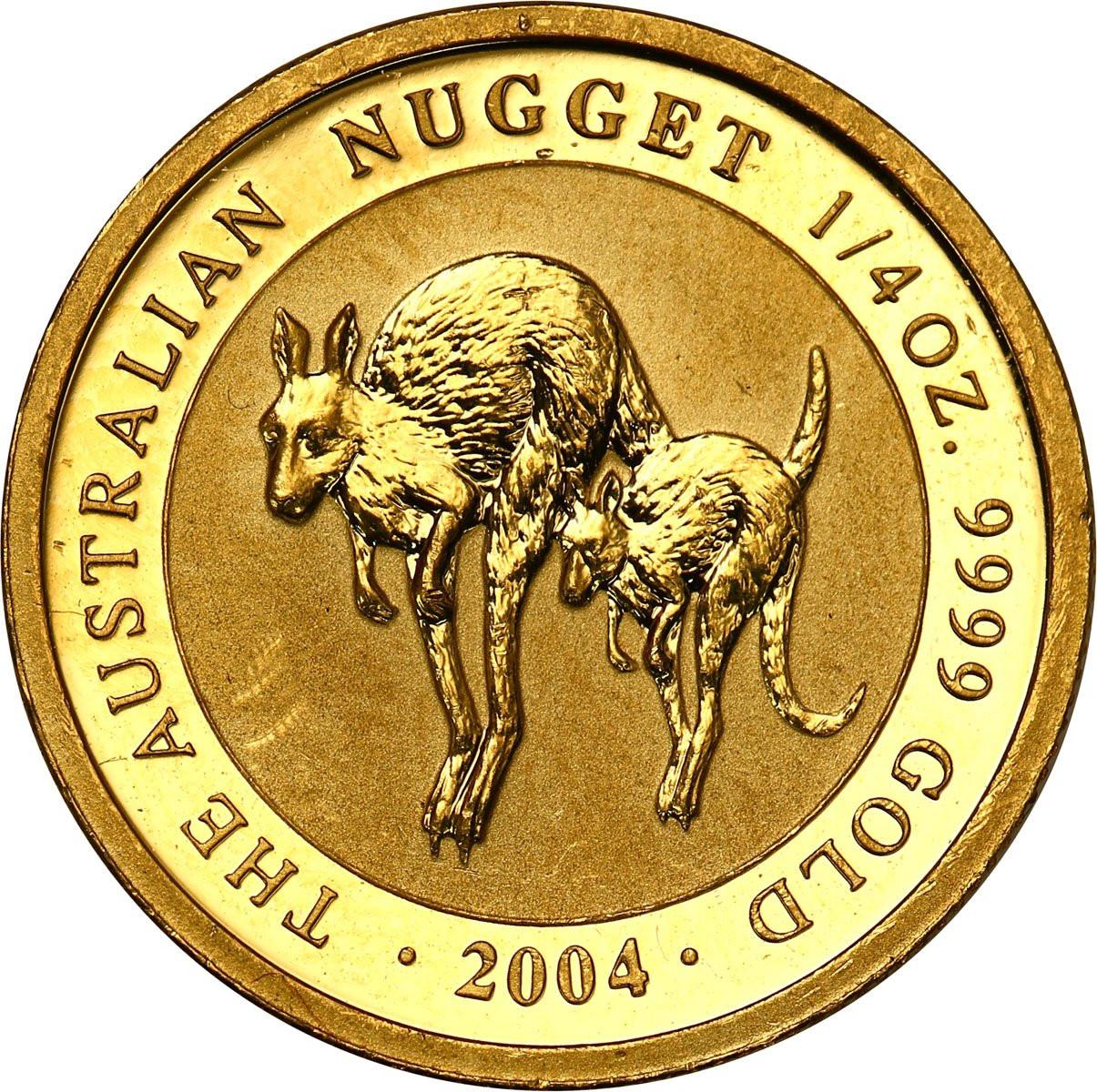 Australia 25 dolarów 2004 Kangur - 1/4 uncji złota