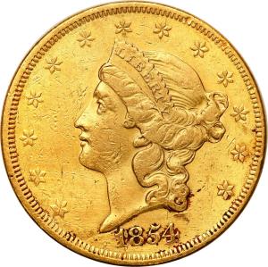USA 20 dolarów 1854 Philadelphia