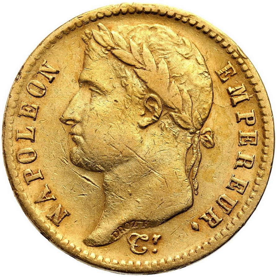 Francja 20 franków 1812 A Napoleon I - Wianuszek