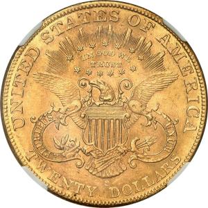USA. 20 dolarów Liberty 1904 Filadelfia NGC MS62