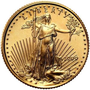 USA. 5 $ dolarów 1999 - 1/10 uncji złota