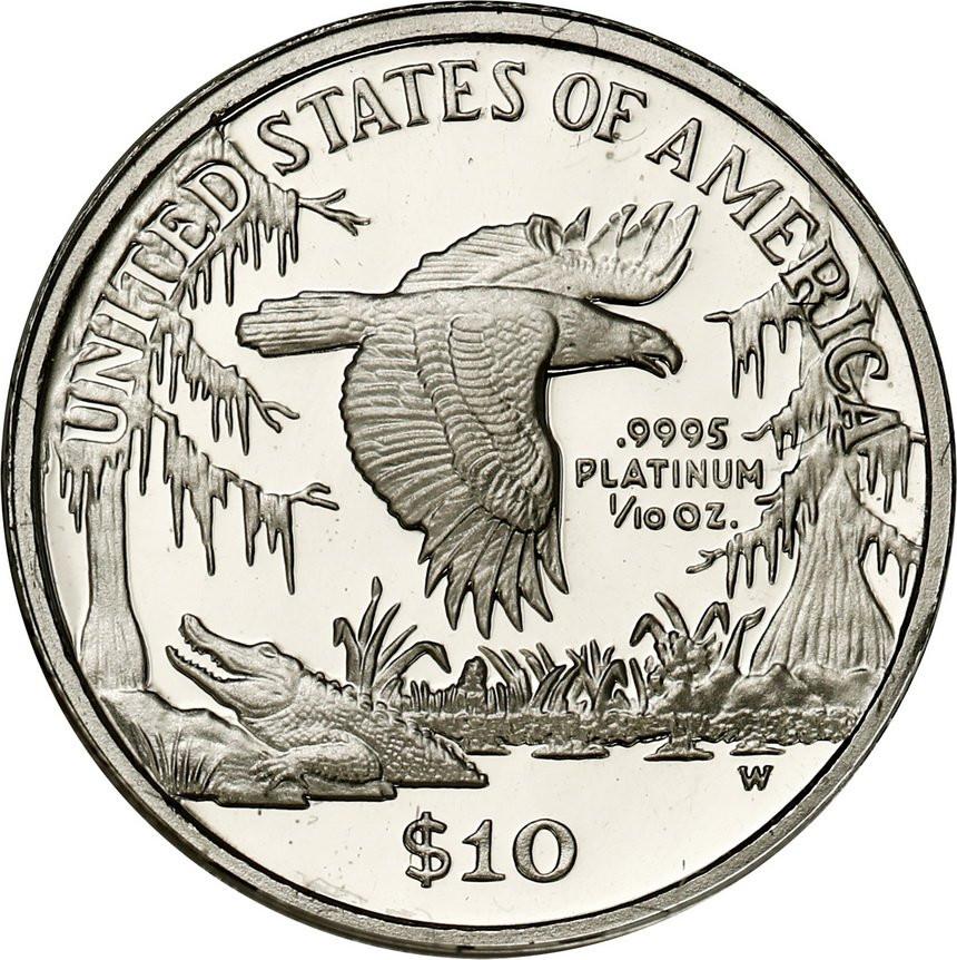 USA. 10 dolarów 1999 Statua Wolności - PLATYNA