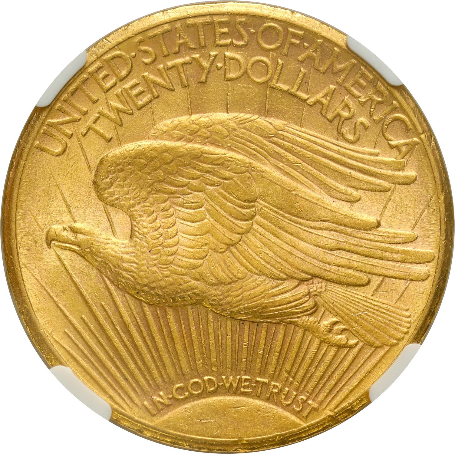 USA. Złote 20 dolarów 1909 S San Francisco - Podwójny orzeł NGC MS61