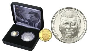 Irlandia. 20 Euro + 10 Euro John F. Kennedy 2013 - ZŁOTO + SREBRO