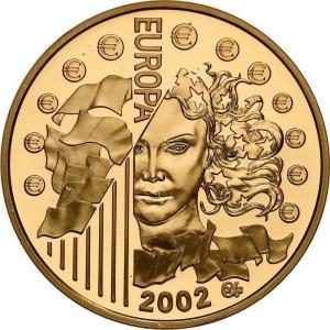 Francja. 20 Euro 2002 Liberty - 1/2 uncji złota