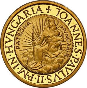 Węgry. 10.000 forintów 1991 Wizyta Jana Pawła II na Węgrzech