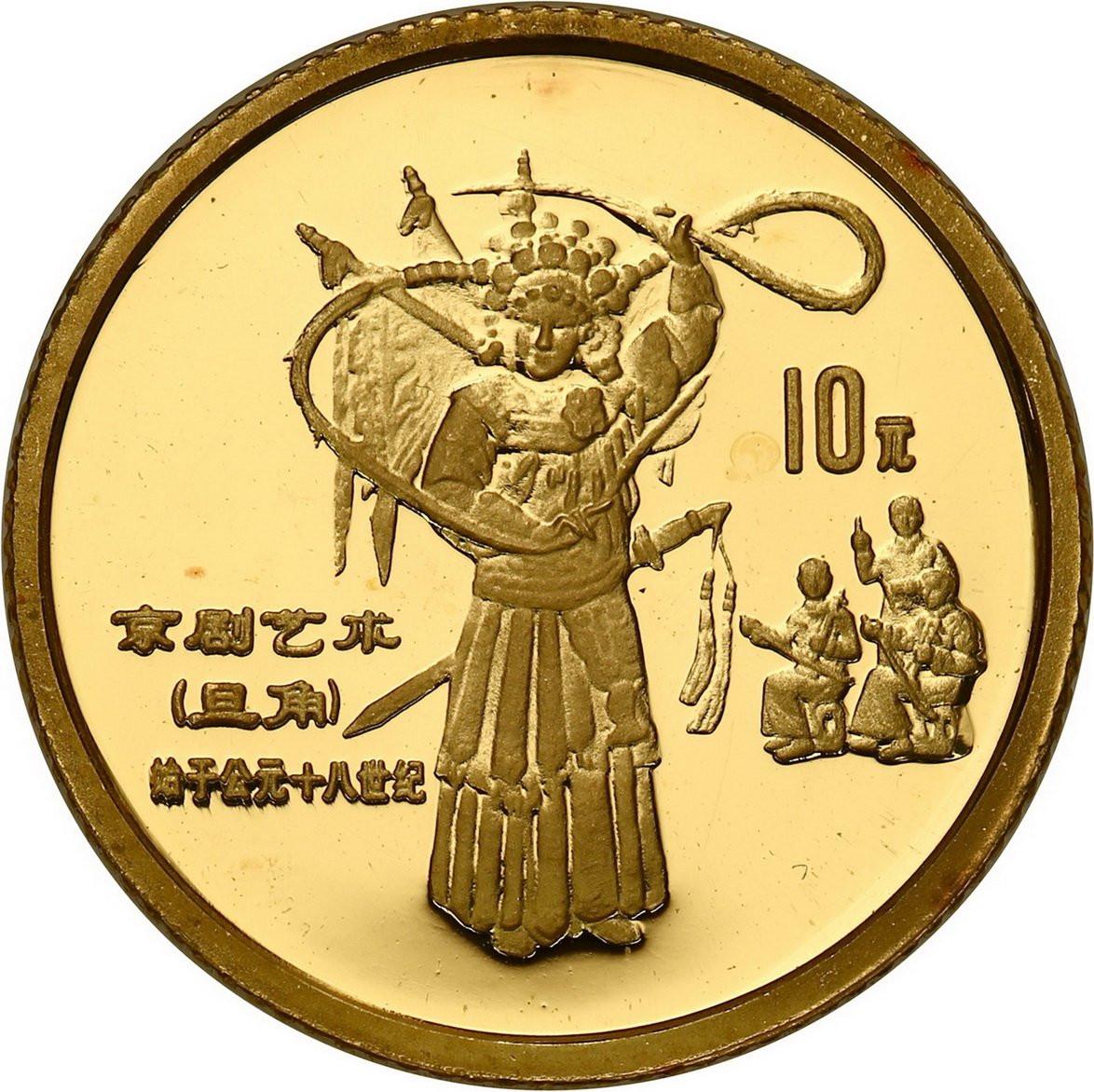 Chiny. 10 Yuan 1995 Wielki Mur Chiński  - Zhuang Zi - 1/10 uncji złota