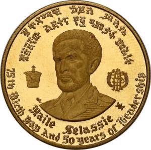 Etiopia. 20 dolarów 1966 Haile Selassie st.L
