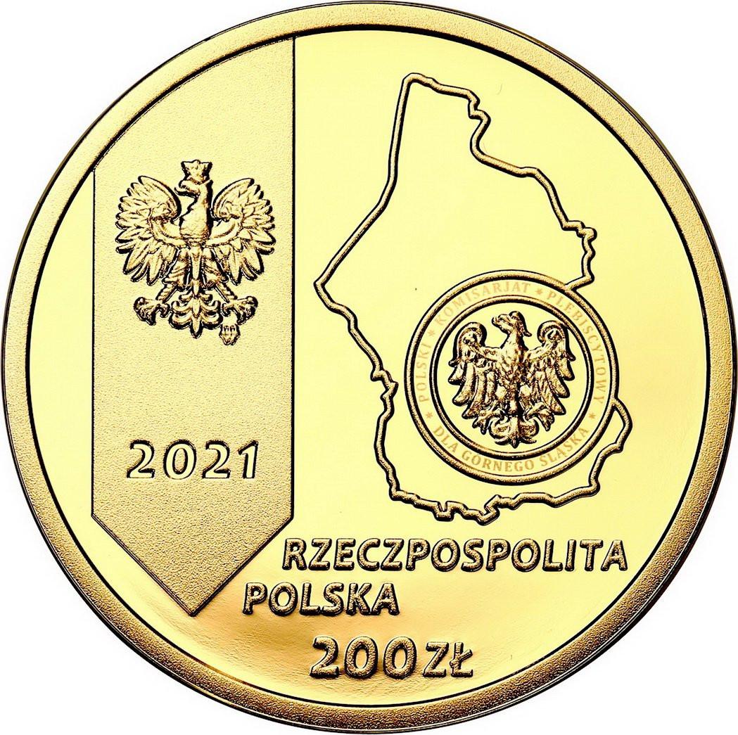 NBP Złote 200 złotych 2021 - 100. Rocznica Powstania Śląskiego