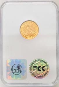 II RP 10 złotych 1925 Bolesław Chrobry GCN MS63 - RZADKIE