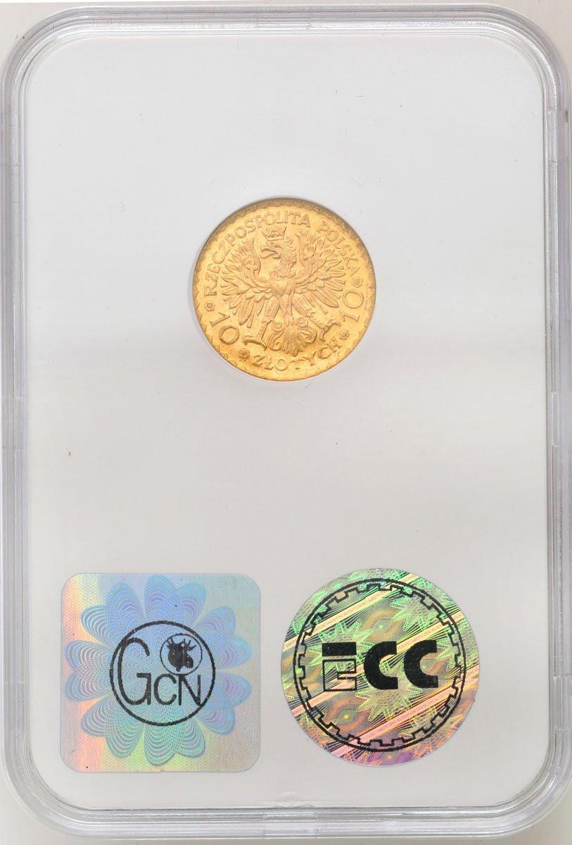 II RP 10 złotych 1925 Bolesław Chrobry GCN MS63 - RZADKIE