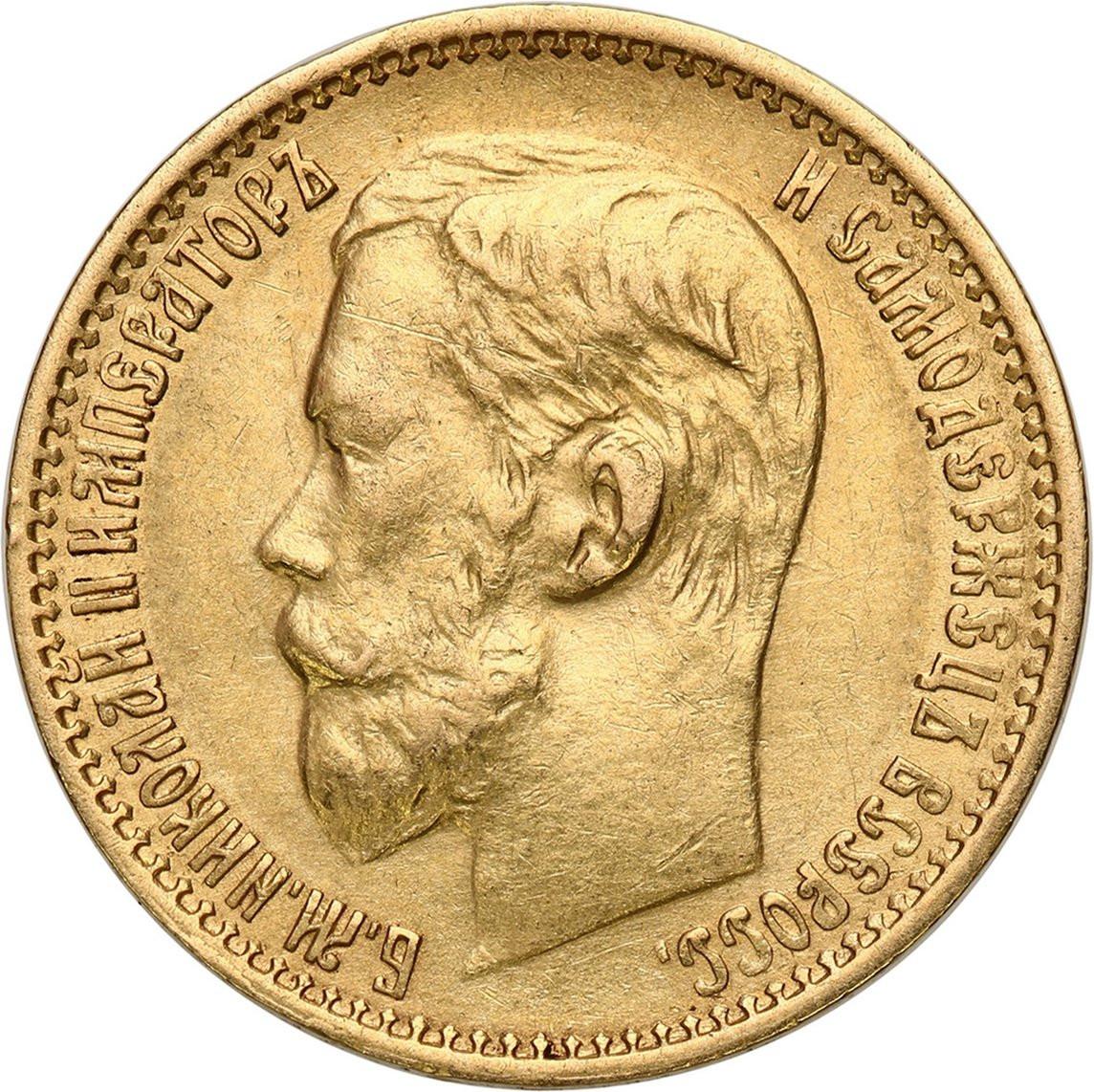 Rosja. Mikołaj II 5 Rubli 1898 AG, Petersburg