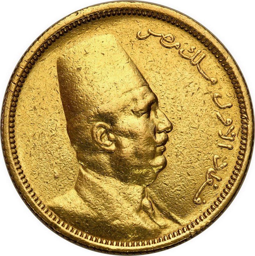 Egipt. Faud I 100 Piastrów 1922