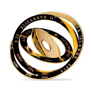 Wyspy Cooka. Złota Moneta ARMILLARY 100 $ Valcambi 2015 - 1 uncja złota
