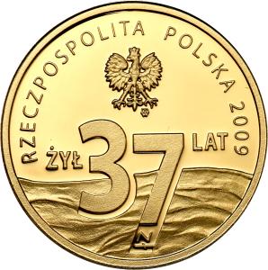 Polska. 37 złotych 2009 ks. Jerzy Popiełuszko - ZŁOTO