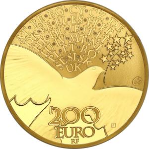 Francja 200 euro 2015 Europa TYLKO 500 szt - 1 Uncja złota