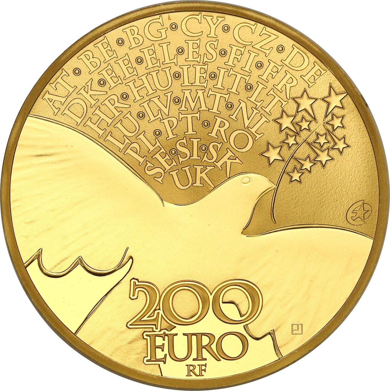Francja 200 euro 2015 Europa TYLKO 500 szt - 1 Uncja złota