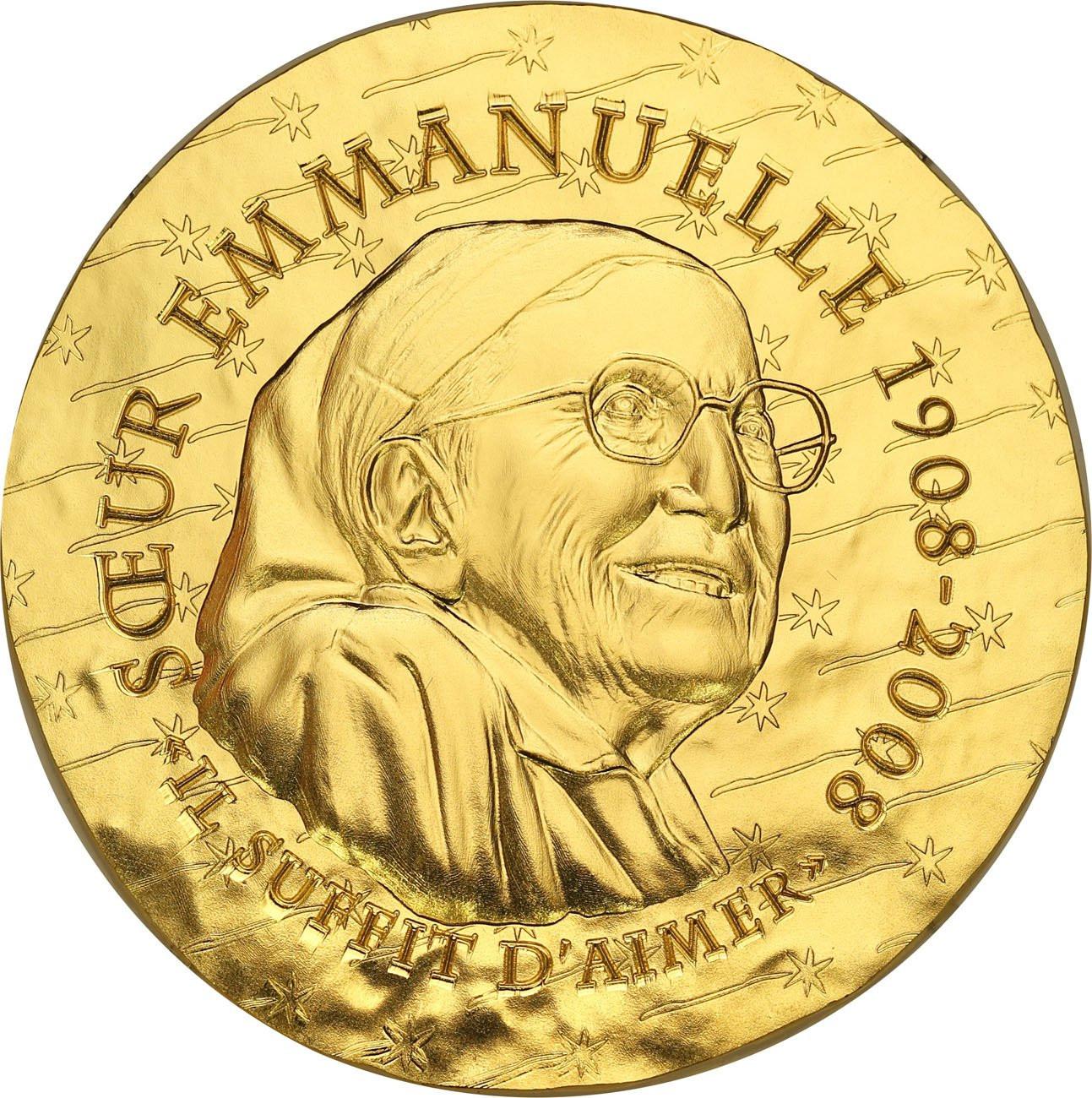 200 euro 2020 Kobiety Francji Siostra Emmanuelle TYLKO 250szt - 1 Uncja złota