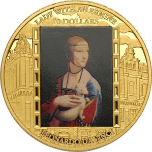 Fiji 10 dolarów 2015 Leonardo da Vinci TYLKO 100 SZT - Uncja Złota