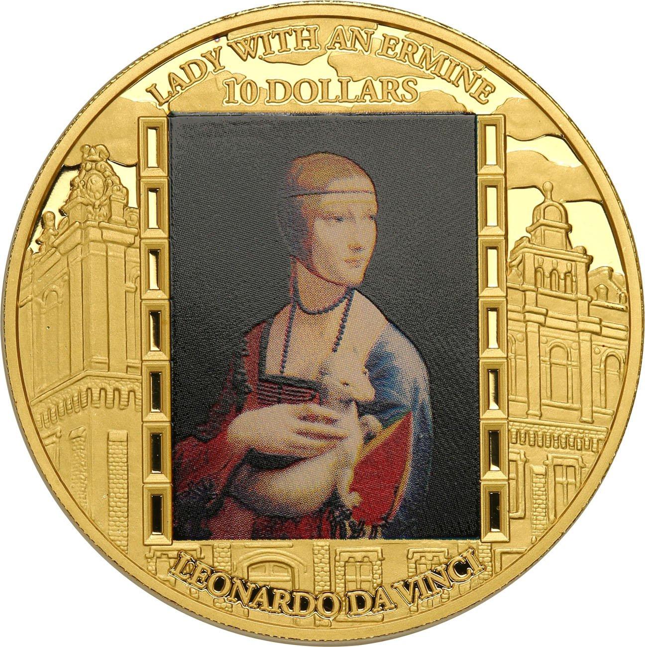 Fiji 10 dolarów 2015 Leonardo da Vinci TYLKO 100 SZT - Uncja Złota