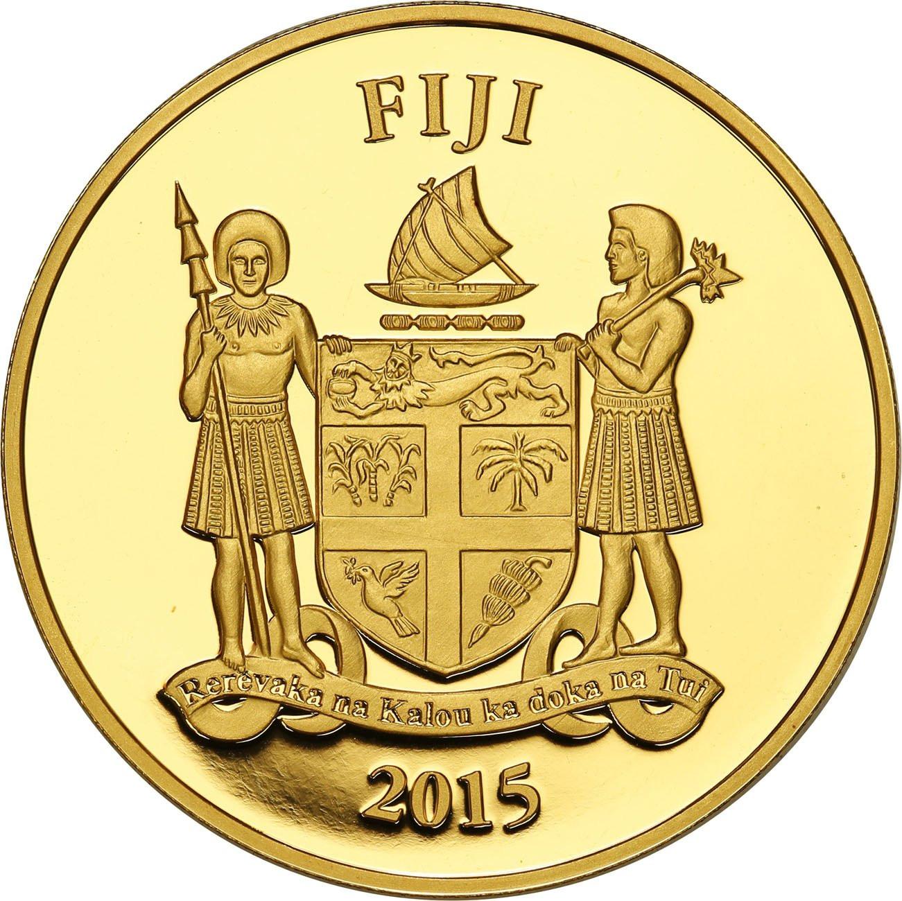 Fiji 10 dolarów 2015 Leonardo da Vinci TYLKO 100 SZT - Uncja Złota