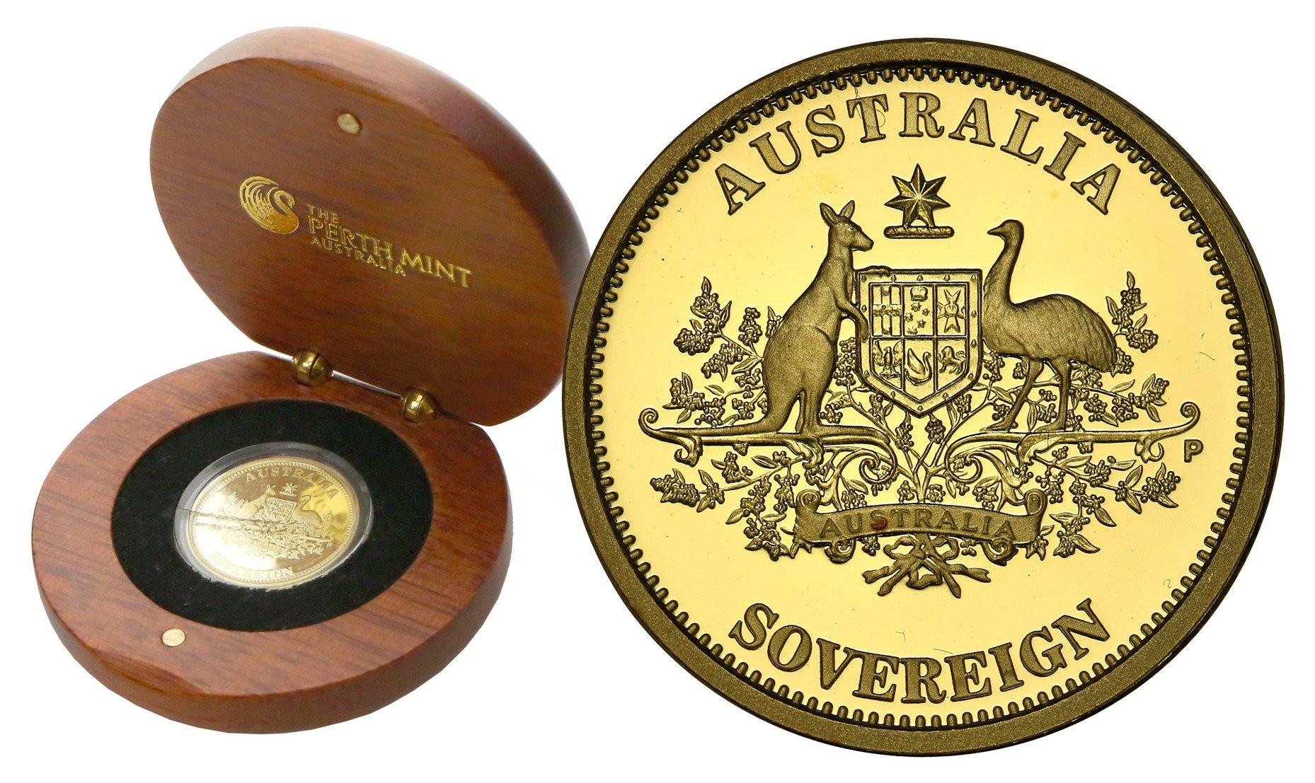 Australia 25 dolarów 2009 suweren ZŁOTO 1/4 uncji