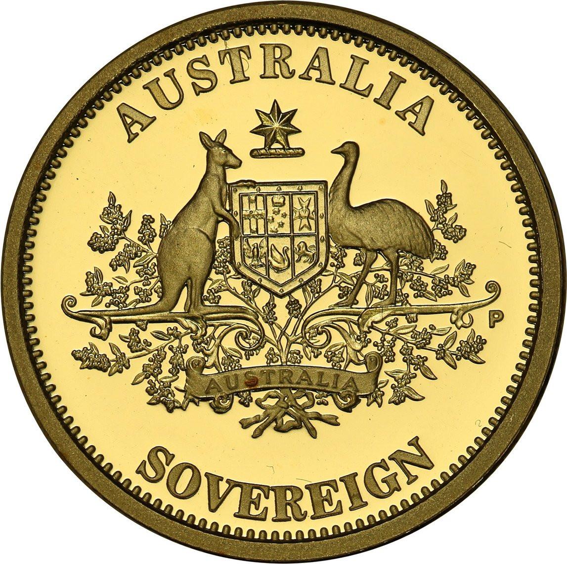 Australia 25 dolarów 2009 suweren ZŁOTO 1/4 uncji