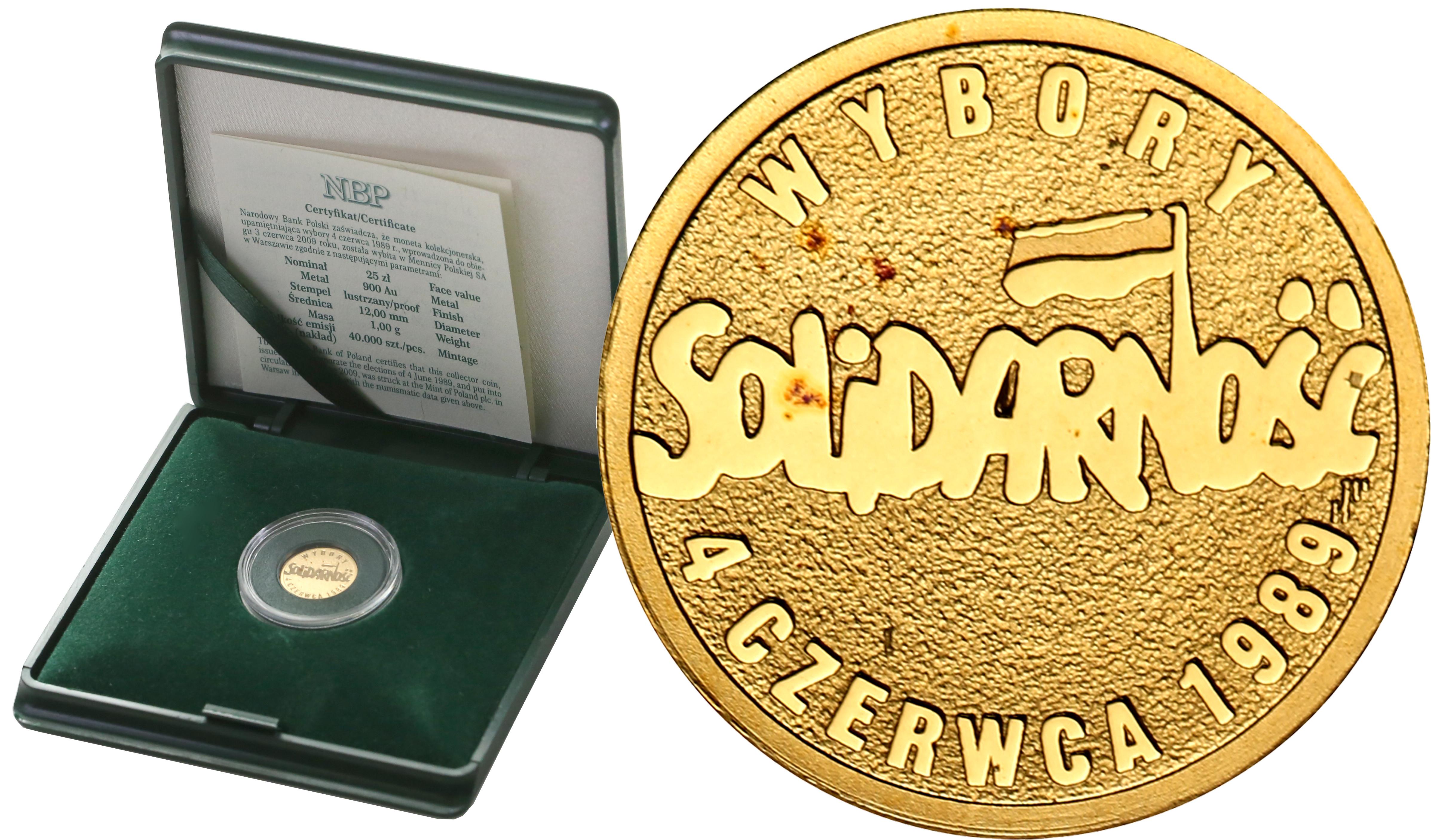 25 złotych 2009 Wybory 4 czerwca 1989 Solidarność