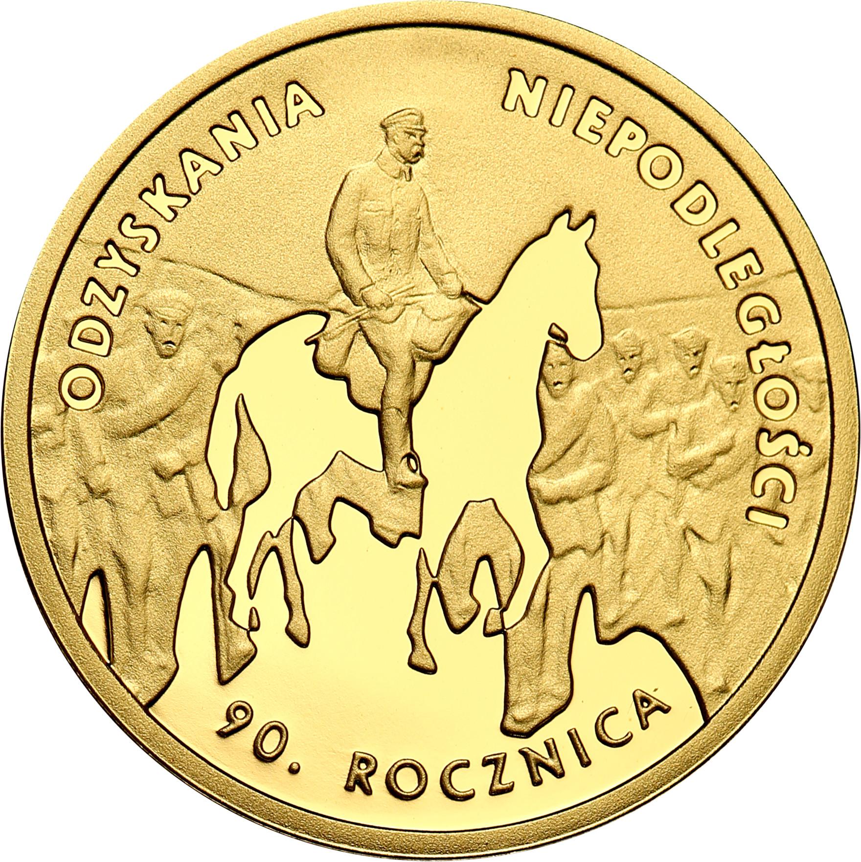 III RP. 50 złotych 2008 Rocznica Odzyskania Niepodległości Piłsudski