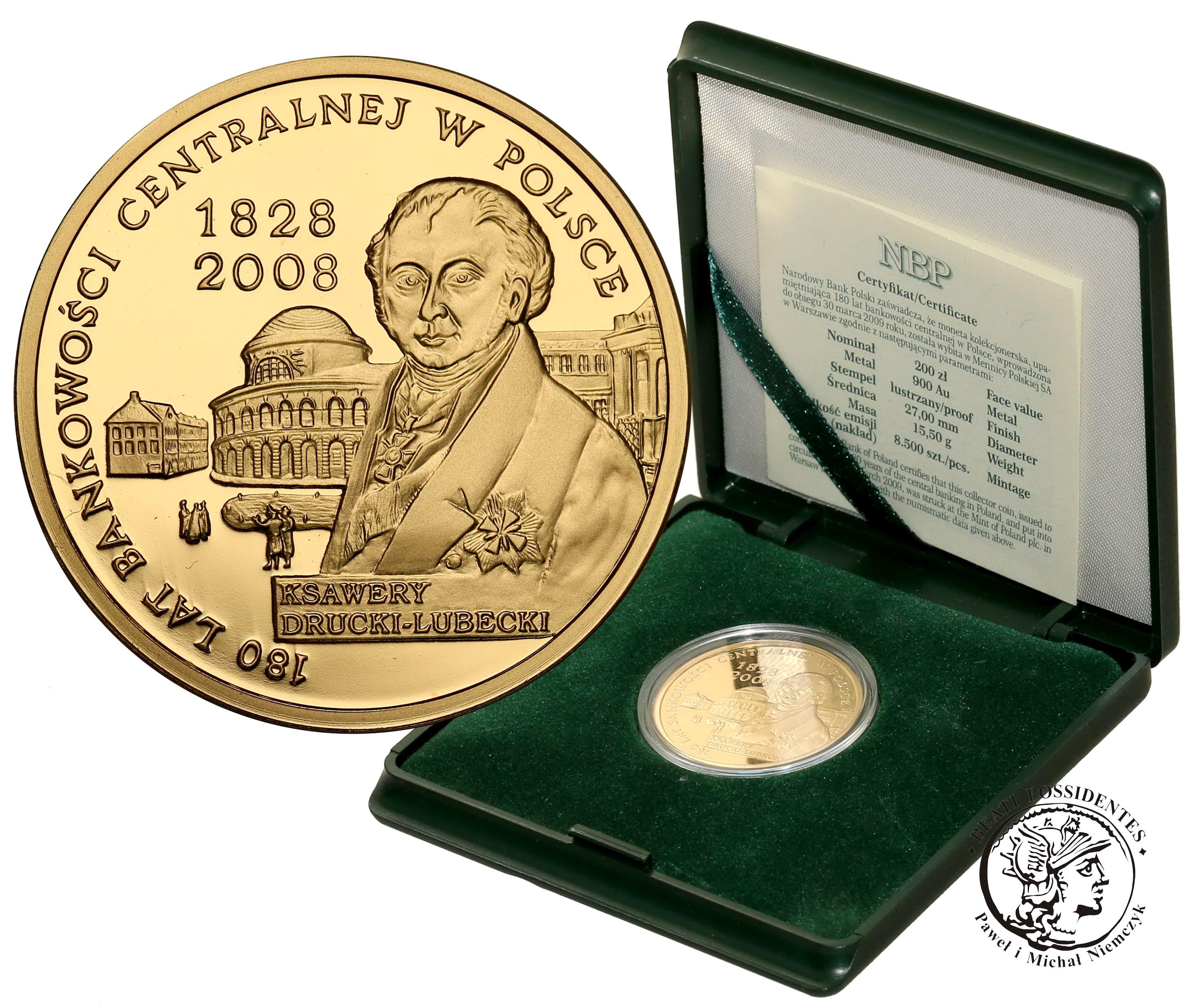200 złotych 2009 Bankowość Centralna w Polsce - 180 lat