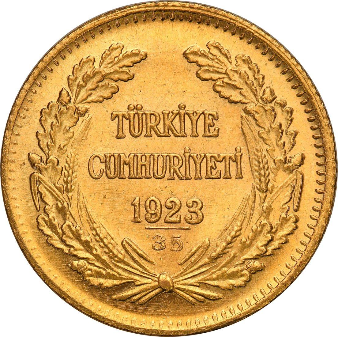 Turcja 100 piastrów 1958 (1923 + 35)