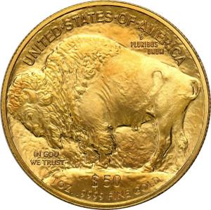 USA. Złote 50 $ dolarów 2017 Bizon (Buffalo) - 1 uncja złoto