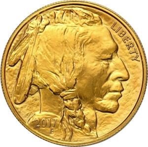 USA. Złote 50 $ dolarów 2017 Bizon (Buffalo) - 1 uncja złoto