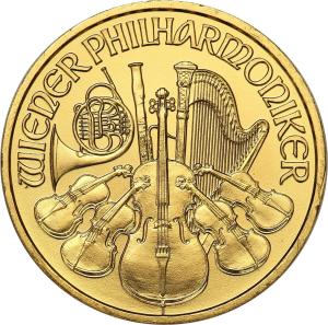 Austria. Złota Filharmonia 10 euro 2009 - 1/10 uncji złota