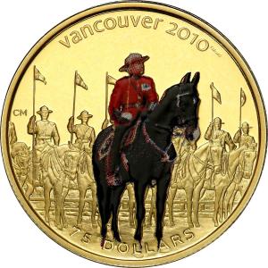 Kanada. 75 dolarów Igrzyska Olimpijskie Vancouver 2010 - Policja konna