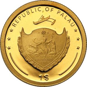 Republika Palau 1 dolar 2007 Krokodyl Różańcowy