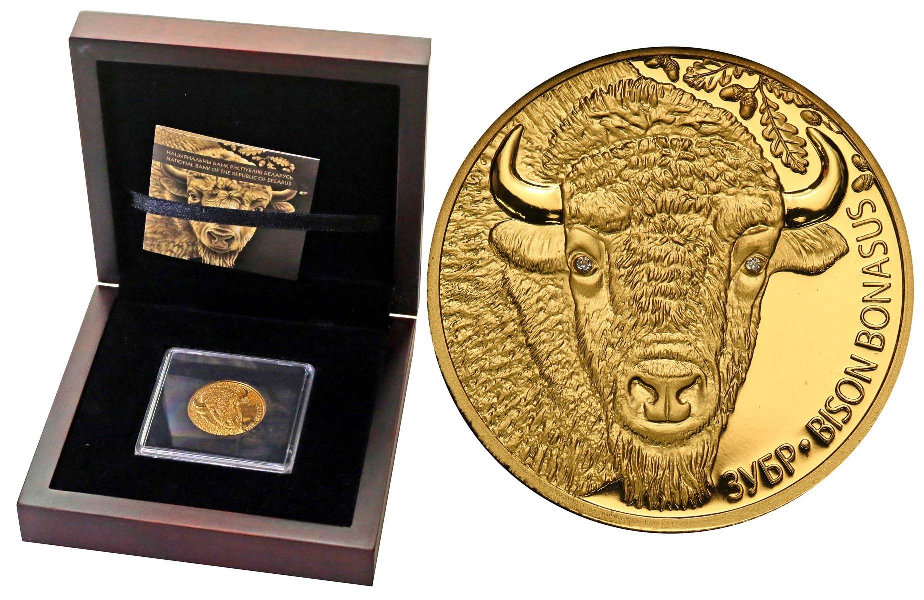 Białoruś. 50 rubli 2006 Żubr - 1/4 uncji złota