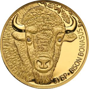 Białoruś. 50 rubli 2006 Żubr - 1/4 uncji złota