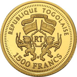 Republika Togijska 1500 franków 2007 Wilhelm Busch