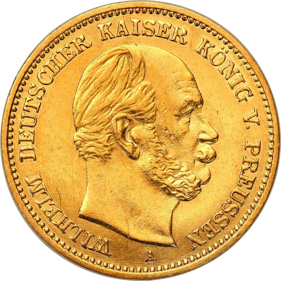 Niemcy Prusy Wilhelm I 5 Marek 1877 A Berlin