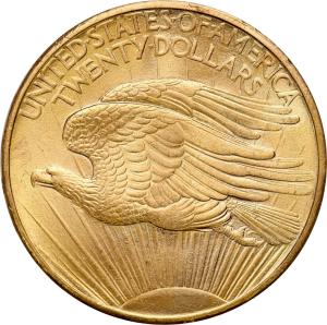 USA 20 dolarów 1908 no motto, Filadelfia, Saint Gaudens