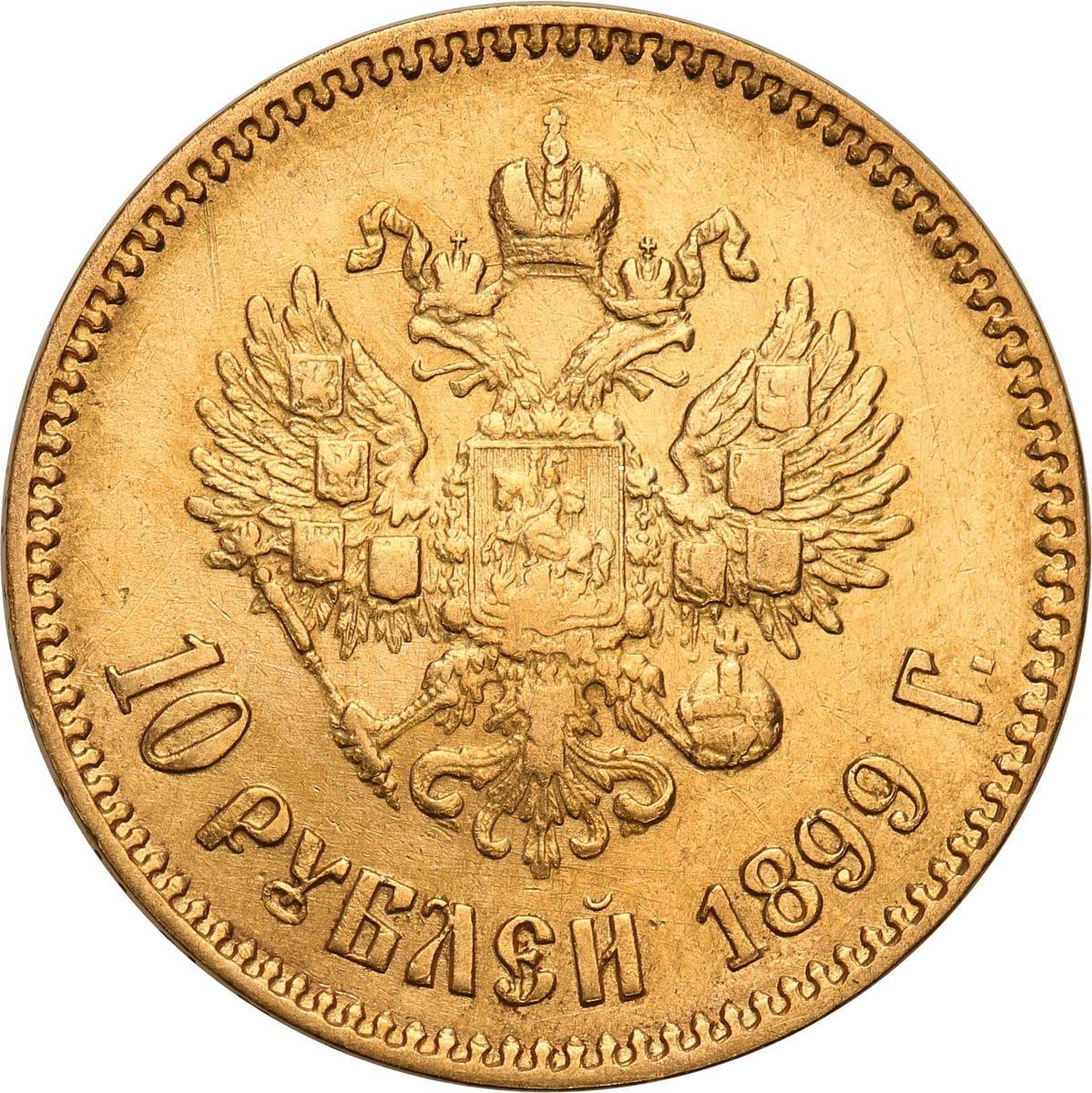 Rosja. Mikołaj II. 10 rubli 1899 АГ - AG, Petersburg