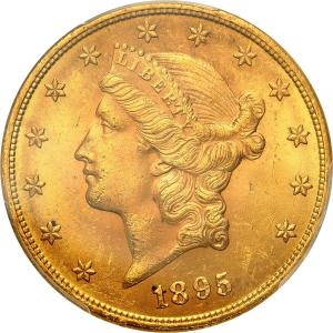 USA 20 dolarów 1895 Filadelfia PCGS MS63